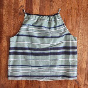 Banana Republic Factory / Women's Halter / Navy & Seafoam Green / Size S